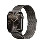 Apple Watch S10 2024 Titan Schiefer Cellular 46mm (Milanaise Armband schiefer) M/L