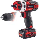 Einhell Akku-Bohrschrauber TE-CD 12/1 X-Li, 12Volt (rot/schwarz, Li-Ionen Akku 2Ah)