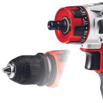 Einhell Akku-Bohrschrauber TE-CD 12/1 X-Li, 12Volt (rot/schwarz, Li-Ionen Akku 2Ah)