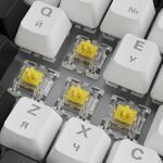 Sharkoon SKILLER SGK50 S3 (weiß, RU-Layout, Gateron Yellow)