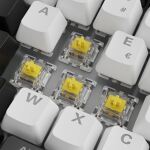 Sharkoon SKILLER SGK50 S3 (weiß, FR-Layout, Gateron Yellow)