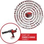 Einhell Power X-Change Akku-Kartuschenpistole TE-SG 18/10 Li - Solo, 18Volt (rot/schwarz, ohne Akku und Ladegerät)