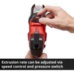 Einhell Power X-Change Akku-Kartuschenpistole TE-SG 18/10 Li - Solo, 18Volt (rot/schwarz, ohne Akku und Ladegerät)
