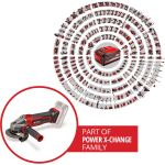 Einhell Power X-Change Akku-Winkelschleifer TE-AG 18/115 Q Li Solo, 18Volt (rot/schwarz, ohne Akku und Ladegerät)