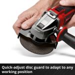 Einhell Power X-Change Akku-Winkelschleifer TE-AG 18/115 Q Li Solo, 18Volt (rot/schwarz, ohne Akku und Ladegerät)
