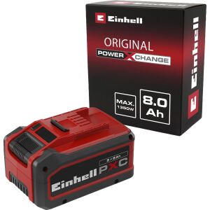 Einhell Akku Power-X-Change Plus Multi-Ah 18Volt 5,0 bis 8,0Ah (rot/schwarz, Multi-Ah Technologie)
