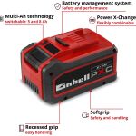 Einhell Akku Power-X-Change Plus Multi-Ah 18Volt 5,0 bis 8,0Ah (rot/schwarz, Multi-Ah Technologie)