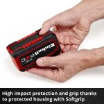 Einhell Akku Power-X-Change Plus Multi-Ah 18Volt 5,0 bis 8,0Ah (rot/schwarz, Multi-Ah Technologie)