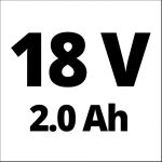Einhell Power X-Change Akku-Bohrschrauber TE-CD 18/45 3X-Li +22, 18Volt (rot/schwarz, Li-Ion-Akku 2,0Ah, 22-teiliges Zubehör)