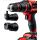 Einhell Power X-Change Akku-Bohrschrauber TE-CD 18/45 3X-Li +22, 18Volt (rot/schwarz, Li-Ion-Akku 2,0Ah, 22-teiliges Zubehör)