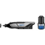 DREMEL Akku-Multifunktions-Werkzeug 8240-3/45, 12Volt (schwarz/grau, Li-Ion-Akku 2Ah, 45-teiliges Zubehör, Softbag)