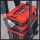 Einhell Systemkoffer E-Case L (schwarz/dunkelrot, mit Räder)