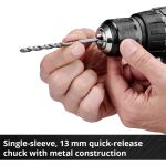 Einhell Professional Akku-Schlagbohrschrauber TP-CD 18/60 Li-i BL - Solo, 18Volt (rot/schwarz, ohne Akku und Ladegerät)