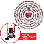 Einhell Professional TP-VC 36/30 S Auto - Solo, 36Volt (2x18V), Nass-/Trockensauger (rot/edelstahl, ohne Akku und Ladegerät)