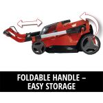 Einhell Professional Akku-Rasenmäher RASARRO 36/42, 36Volt (2x18V) (rot/schwarz, 2x Li-Ionen Akku 5,2Ah)