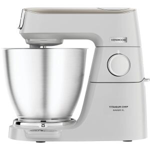 Kenwood Titanium Chef Baker XL Küchenmaschine KVL65.001WH (weiß, 1.200 Watt, integrierte Waage)