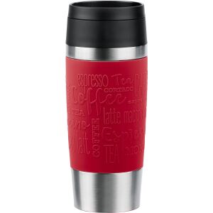 EMSA TRAVEL MUG Classic Thermobecher (dunkelrot/edelstahl, 0,36 Liter)