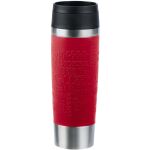EMSA TRAVEL MUG Classic Grande Thermobecher (dunkelrot/edelstahl, 0,5 Liter)