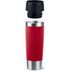 EMSA TRAVEL MUG Classic Grande Thermobecher (dunkelrot/edelstahl, 0,5 Liter)