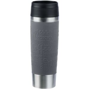 EMSA TRAVEL MUG Classic Grande Thermobecher (grau/edelstahl, 0,5 Liter)