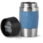 EMSA TRAVEL MUG Compact Thermobecher (blau/edelstahl, 0,3...