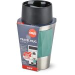EMSA TRAVEL MUG Compact Thermobecher (petrol/edelstahl, 0,3 Liter, Drehverschluss)