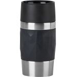 EMSA TRAVEL MUG Compact Thermobecher (schwarz/edelstahl,...