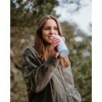 EMSA TRAVEL MUG light Thermobecher (hellblau, 0,4 Liter, Flip-Deckel)