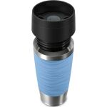EMSA TRAVEL MUG Waves Thermobecher (hellblau/edelstahl, 0,36 Liter)
