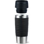 EMSA TRAVEL MUG Waves Thermobecher (schwarz/edelstahl,...