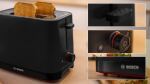 Bosch Kompakt-Toaster MyMoment TAT3M123 (schwarz, 950 Watt, für 2 Scheiben Toast)