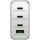 Goobay USB-C PD Multiport-Schnellladegerät 100 Watt (weiß, 1x USB-A QC, 3x USB-C PD, GaN-Technologie)