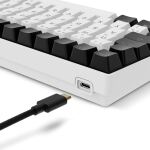 Sharkoon SKILLER SGK50 S2 (weiß, DE-Layout, Gateron Brown)