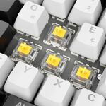 Sharkoon SKILLER SGK50 S2 (weiß, DE-Layout, Gateron Yellow)