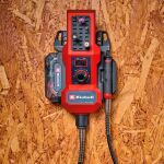 Einhell Power X-Change Akku-Schleif- / Gravur-Werkzeug TE-MT 18/34 Li-Solo, 18Volt (rot/schwarz, ohne Akku und Ladegerät, 55-teiliges Zubehör-Set)