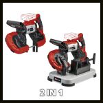 Einhell Power X-Change Akku-Bandsäge TE-MB 18/127 U Li-Solo, 18Volt (rot/schwarz, ohne Akku und Ladegerät, mit Untergestell)