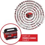 Einhell Power X-Change Hybrid-Kompressor PRESSITO 18/25 Hybrid (rot/schwarz, 18Volt / 220Volt, ohne Akku und Ladegerät)