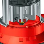 Einhell Schmutzwasserpumpe GC-DP 6315 N, Tauch- / Druckpumpe (rot/edelstahl, 630 Watt)