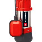 Einhell Schmutzwasserpumpe GC-DP 5010 G, Tauch- / Druckpumpe (rot/edelstahl, 500 Watt)