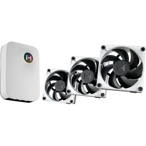 HYTE THICC FP12 Triple Fan Pack + Nexus Portal (schwarz/grau, 3er Pack + Nexus Portal, 120 mm)