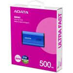 A-Data SE880 500 GB, Externe SSD (blau, USB-C 3.2 Gen 2x2 (20 Gbit/s))
