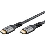 Goobay Plus High-Speed-HDMI-Kabel mit Ethernet, 4K @ 60Hz (grau, 3 Meter)