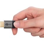 Goobay Plus High-Speed-HDMI-Kabel mit Ethernet, 4K @ 60Hz (grau, 3 Meter)