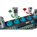 HAZET SmartHolder 2300SH-1, Steckschlüssel- und Bit-Satz 1/4" (schwarz, 39-teilig, inkl. Feinzahn-Umschaltknarre)