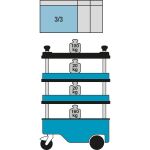 HAZET Werkzeugwagen Assistent 166C (Ordnungssystem 3/3)