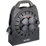 HAZET Kabeltrommel 161N-3D, 4-fach (schwarz, 10 Meter)