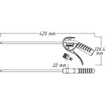 HAZET Ausblaspistole 9040P-2, lang (schwarz/blau)