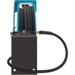 HAZET Schlauchaufroller offen 9040OS-10, 20 Meter (blau, 2 Meter Anschlussschlauch)