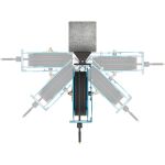 HAZET Schlauchaufroller offen 9040OS-10, 20 Meter (blau, 2 Meter Anschlussschlauch)