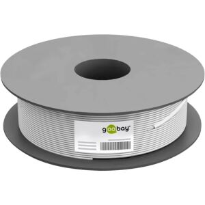 Goobay Netzwerkkabel Cat.6, U/UTP (grau, 100 Meter, flexibel)